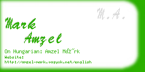 mark amzel business card